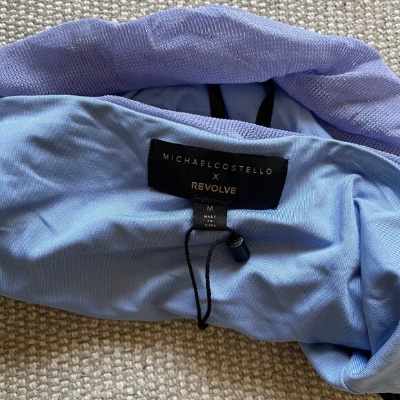 NWT Michael Costello x Revolve Isla Tube Crop Top in Periwinkle - Size Medium - Picture 10 of 10